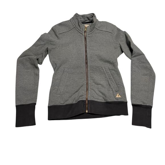 American Giant Women's XS Gray Mock Zip Front Heavyweight Sweatshirt - Picture 1 of 6